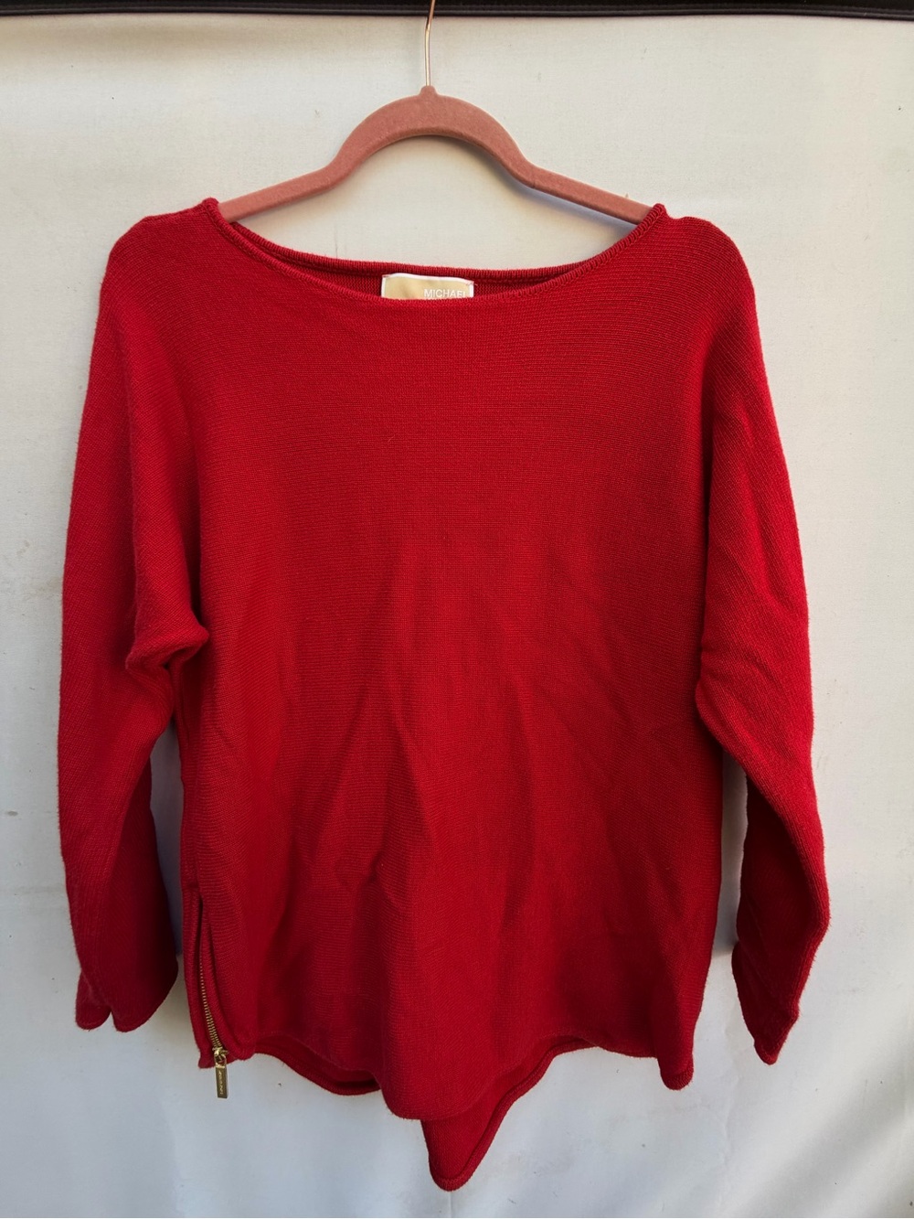 Michael Kors Women's Boatneck Sweater with Side Zip